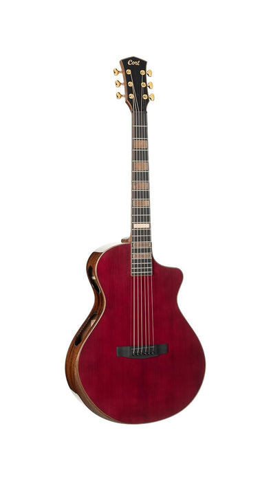 Cort MODERN Masterpiece Series Acoustic-Electric Guitar w/Case, Trans Burgundy