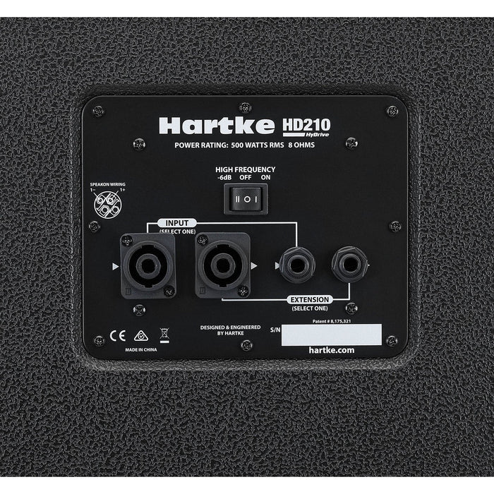 Hartke HyDrive HD 210 Bass Cabinet - 210W 2-Channel