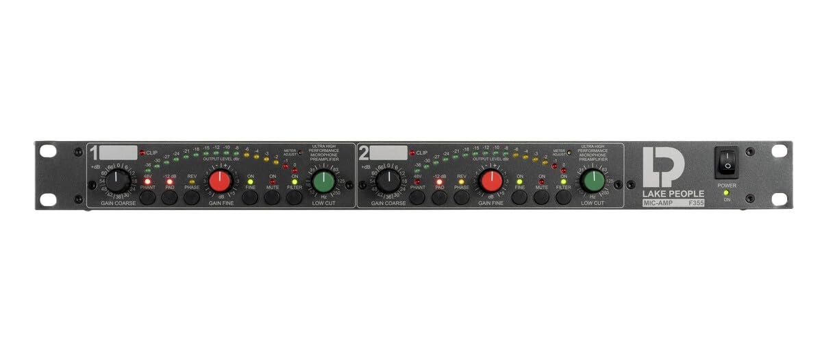 Lake People F355 2-Channel Microphone Preamplifier (Class-A Input) (LP-F355-A-U)