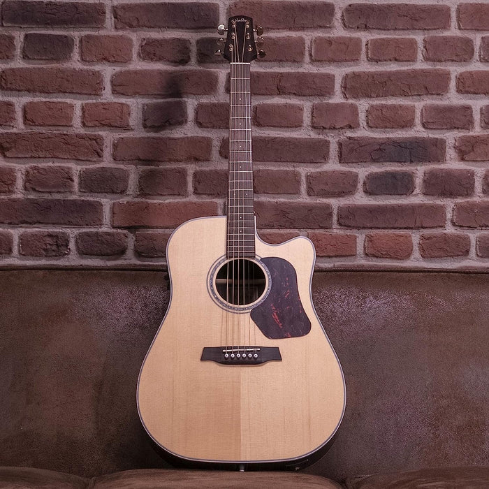 Walden D600CE Natura Solid Sitka Top/Rosewood Dreadought Acoustic Cutaway-Electric Guitar - Satin Natural