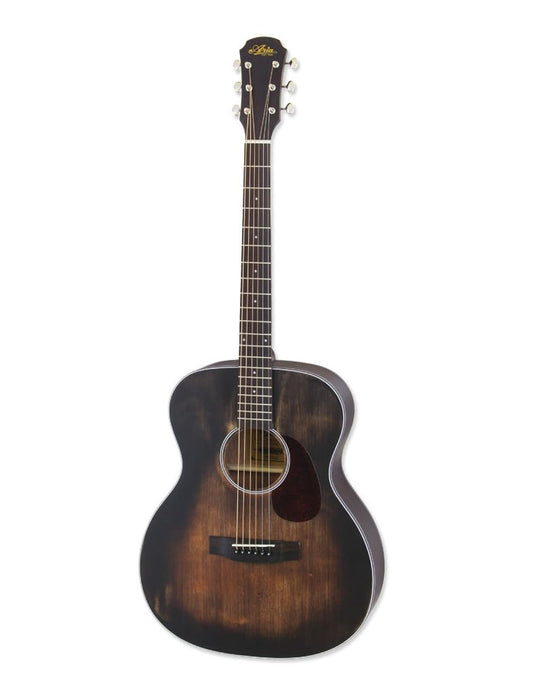Aria Delta Player 6 String Acoustic Guitar, Muddy Brown Matte Finish, "OM" Orchestra Model (ARIA-101DP)