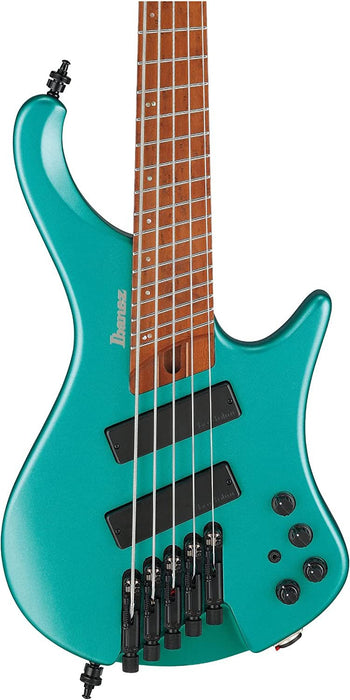 Ibanez EHB1005SMS Ergonomic Headless Bass 5-String Multi Scale Emerald Green Metallic Matte