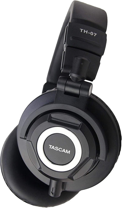 Tascam TH-07 High Definition Studio Monitor Headphones , Black