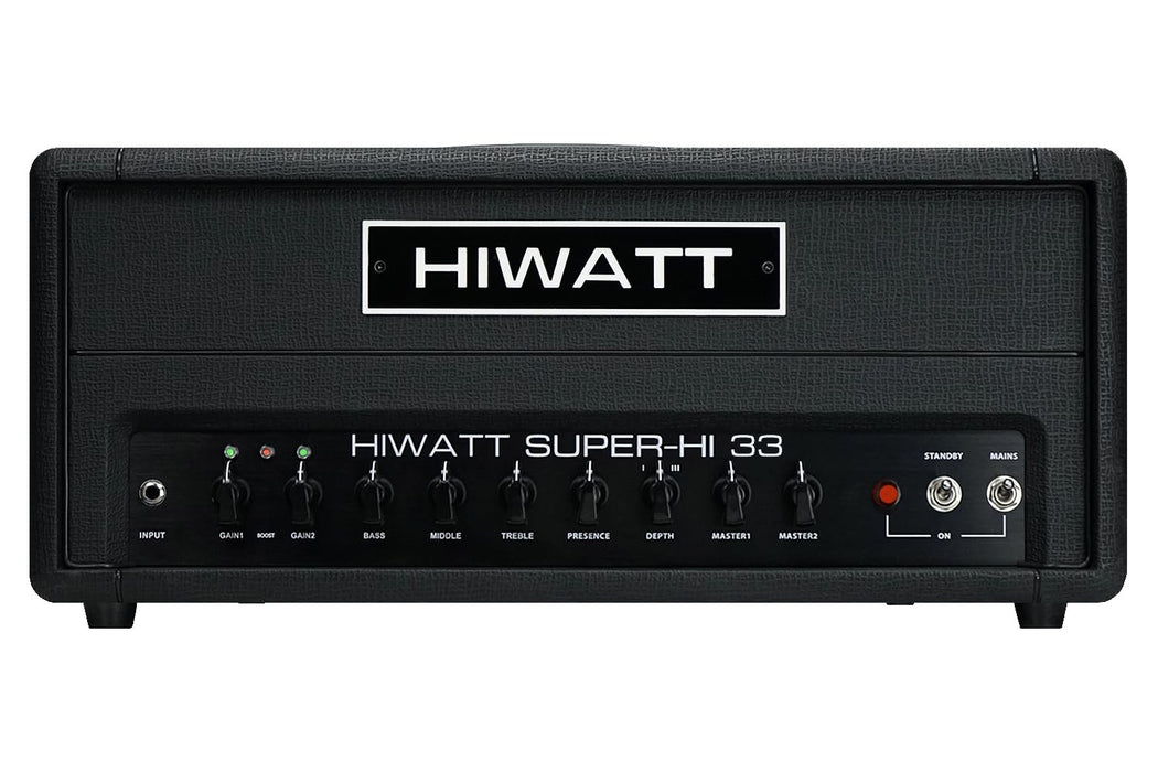 Hiwatt Super-HI 33 Head 30W 2-Channel Electric Guitar Amplifier Head with Extreme Gain