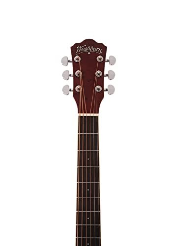 Washburn Deep Forest Burl Grand Auditorium Acoustic Electric Guitar, Amber Fade (DFBACEA-U )