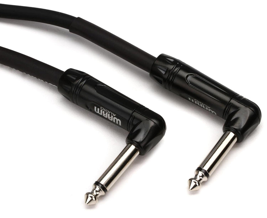 Warm Audio Pro-TS-2RT-1' Pro Series Right Angle to Right Angle TS Instrument Cable - 1 Foot