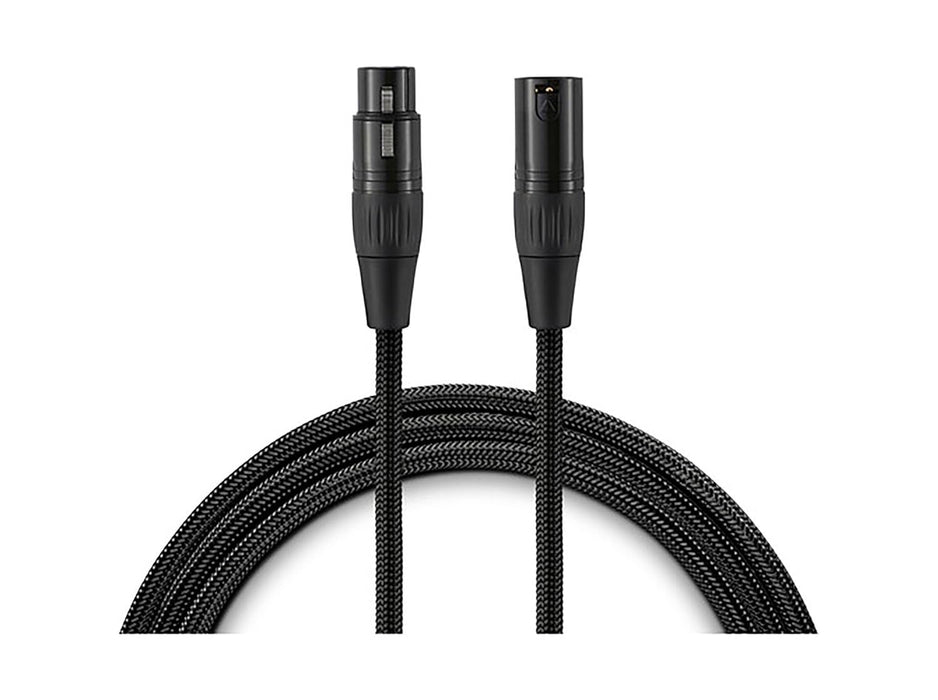 Warm Audio Premier Series XLR Female to XLR Male Microphone Cable - 15 Feet, Black/Gold