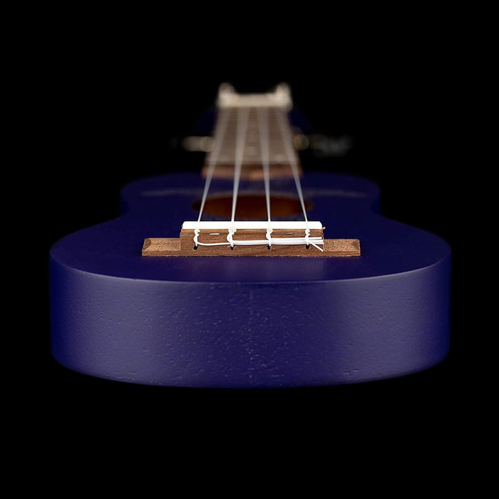 Ortega Guitars, 4-String Keiki Series Sopranino Ukulele with Turtle Etching, Right, Transparent black, (K1-CO)