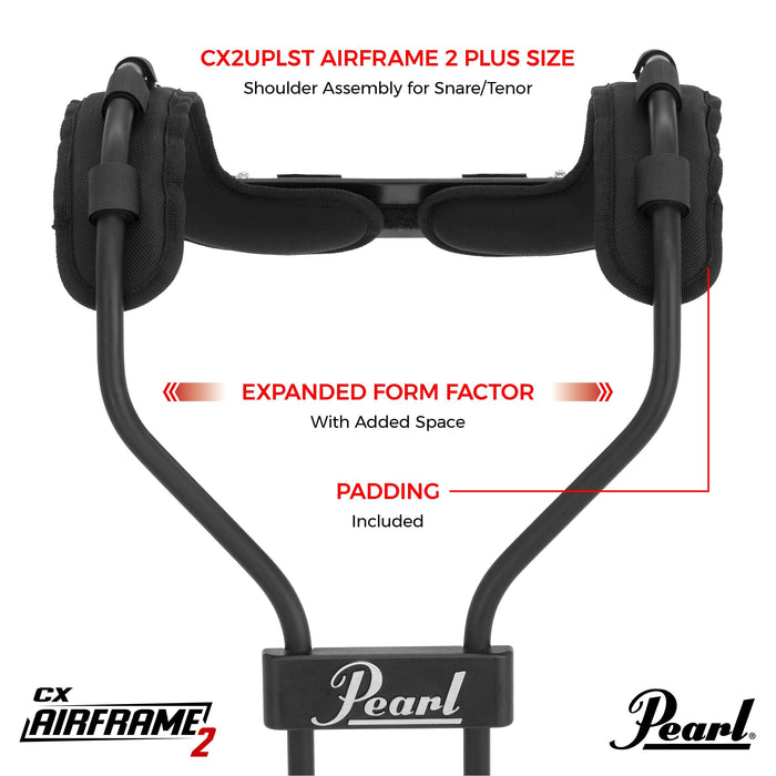 Pearl Plus Size Upper Assembly for CX Air Frame Snare and Tenor Carriers (CX2UPLST)