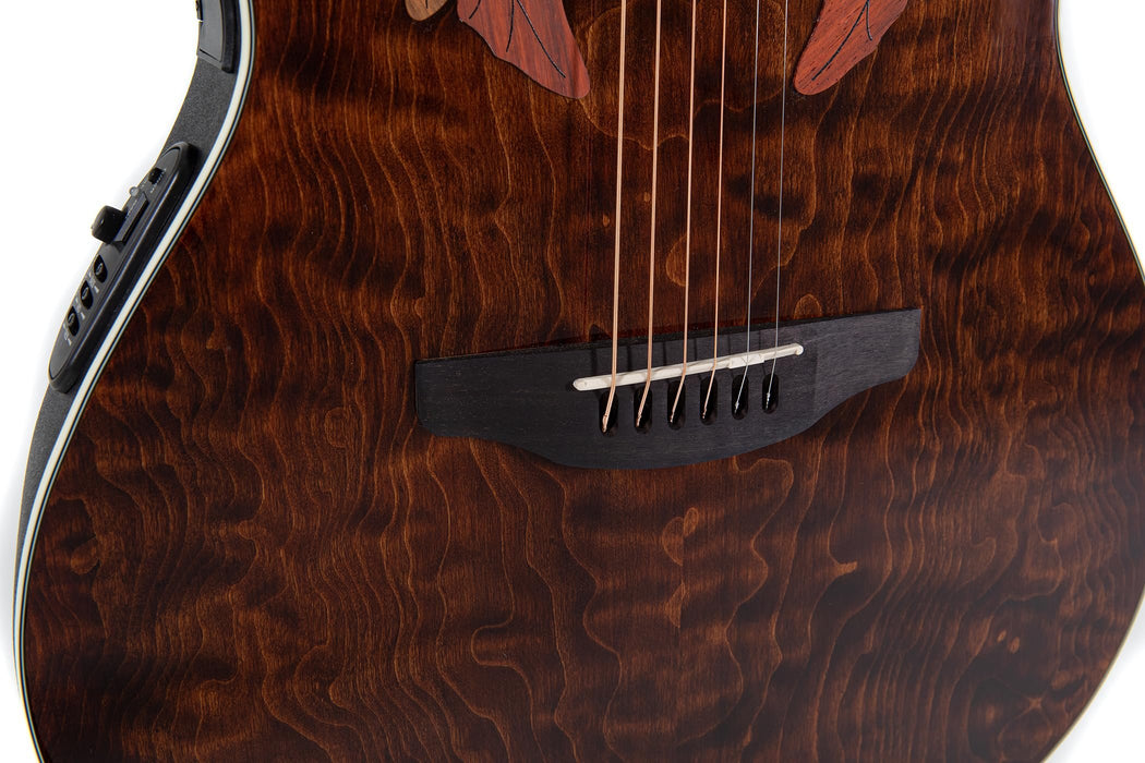 Ovation Celebrity Elite Plus CE48P-TGE A/E Guitar - Tiger Eye