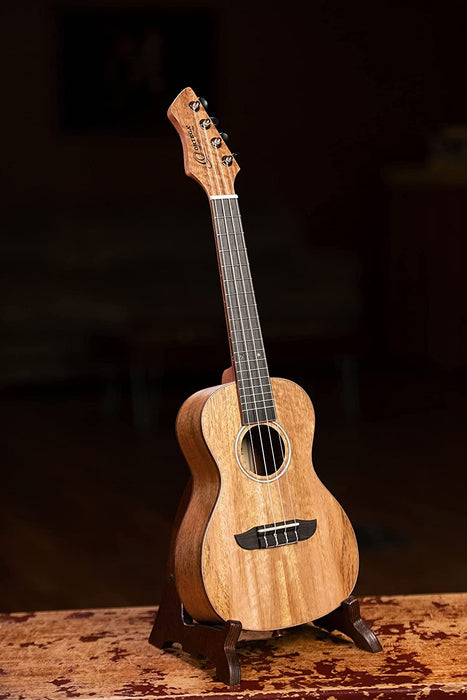 Ortega Guitars, 4-String Horizon Series Revese Headstock Concert Ukulele w/Bag, Right, Natural (RUMG)