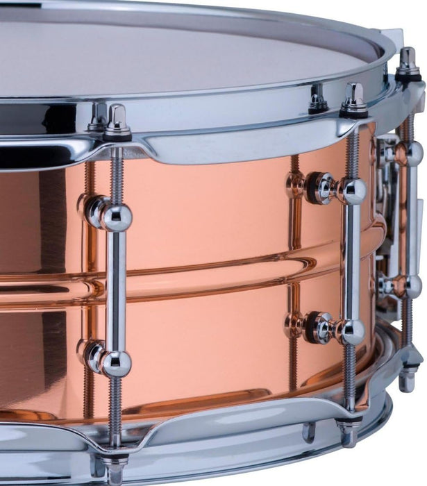 Ludwig Copper Phonic Smooth Snare Drum 14 x 5 in. Smooth Finish with Tube Lugs