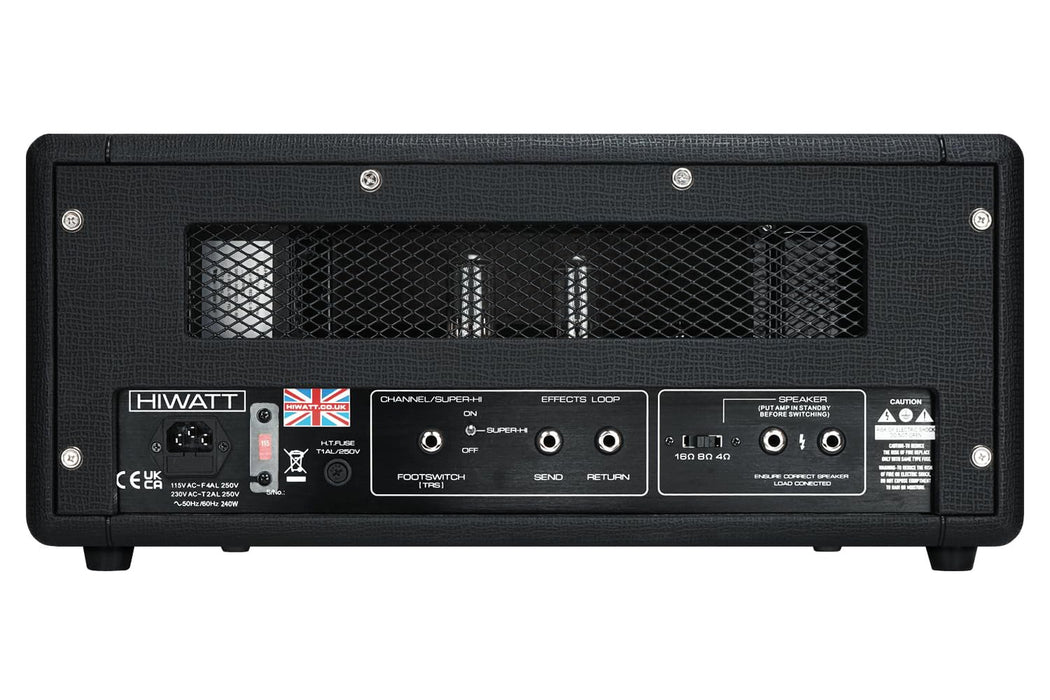 Hiwatt Super-HI 33 Head 30W 2-Channel Electric Guitar Amplifier Head with Extreme Gain