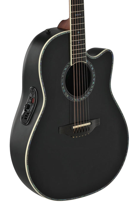 Ovation Pro Series Custom Electric Acoustic Guitar - Black (2762BL-5-G)