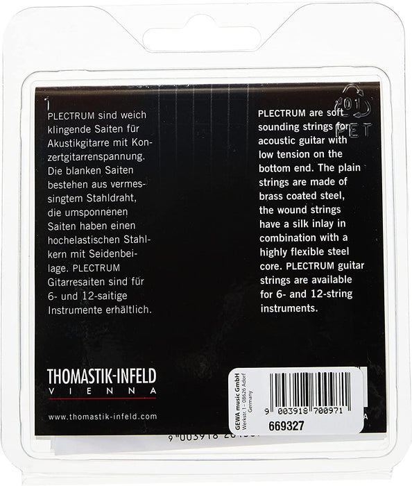 Thomastik-Infeld AC111 Acoustic Guitar Strings - Plectrum Series 6 String Set E, B, G, D, A, E