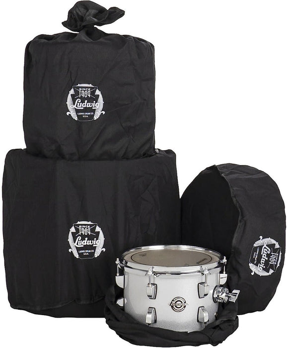 Ludwig Breakbeats by Questlove 4-Piece Shell Pack with Snare Drum - White Sparkle