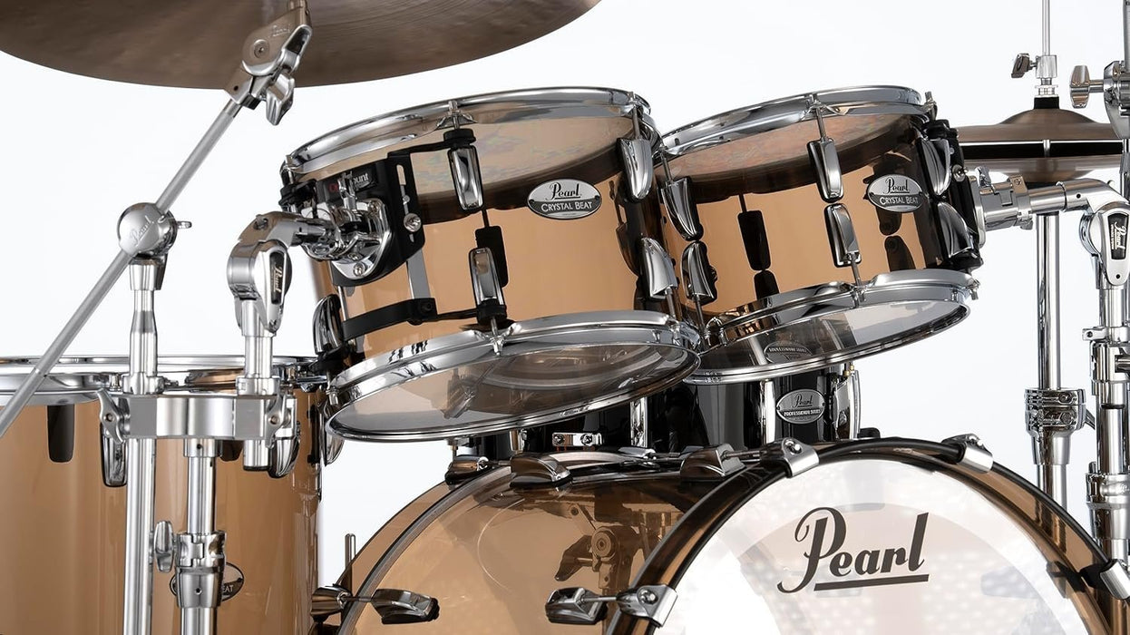 Pearl Set Shell Pack w/22"x16" Bass Drum, 16"x15" Floor, 12"x8" and 10"x7" Toms, Liquid Smoke (CRB524P/C755)