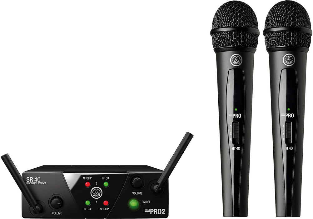 AKG WMS40 Mini2 Vocal Wireless Microphone System US25A/C
