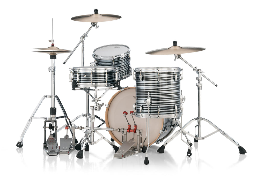 Pearl Masters Maple Pure 3 Piece Shell Pack, Black Oyster Swirl - Cymbals and Hardware Not Included (MP4C903XPL/C855)