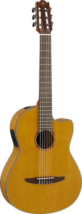 Yamaha NCX1FM NT Acoustic-Electric Nylon-String Classical Guitar With Flame Maple Back and Sides, Natural