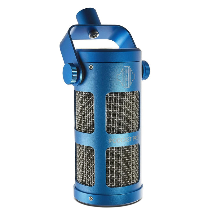 Sontronics Podcast Professional Dynamic Mic for Podcast, Broadcast, Streaming, Gaming & VC - XLR Connection, No Phantom Power Required - Lifetime Microphone Warranty - Designed & Built in UK (Blue)