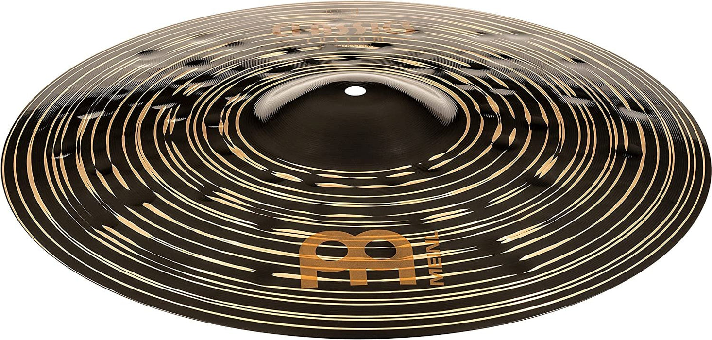 Meinl Cymbals Classics Custom Dark 17" Crash Cymbal — Made in Germany — for Rock, Metal and Fusion, 2-Year Warranty (CC17DAC)