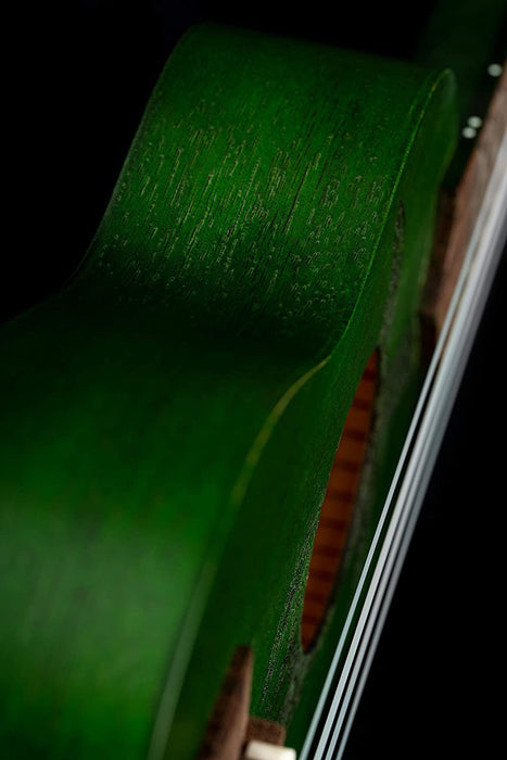 Ortega Guitars, 4-String Keiki Series Sopranino Ukulele with Turtle Etching, Right, Transparent black, (K1-CO)