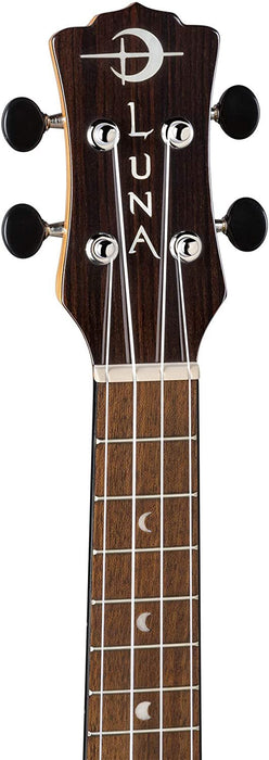 Luna Guitars Vista Deer, 4-String Concert Acoustic/Electric Ukulele, Right (UKEVISTADEERC)