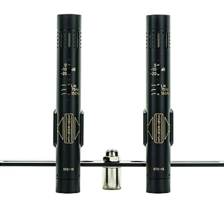 SONTRONICS STC-1S Pencil Condenser Microphone Pair - Black - Lifetime Microphone Warranty