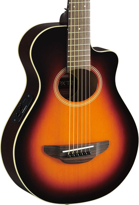 Yamaha 3/4 Thinline Acoustic-Electric Cutaway Guitar - Old Violin Sunburst (APXT2)