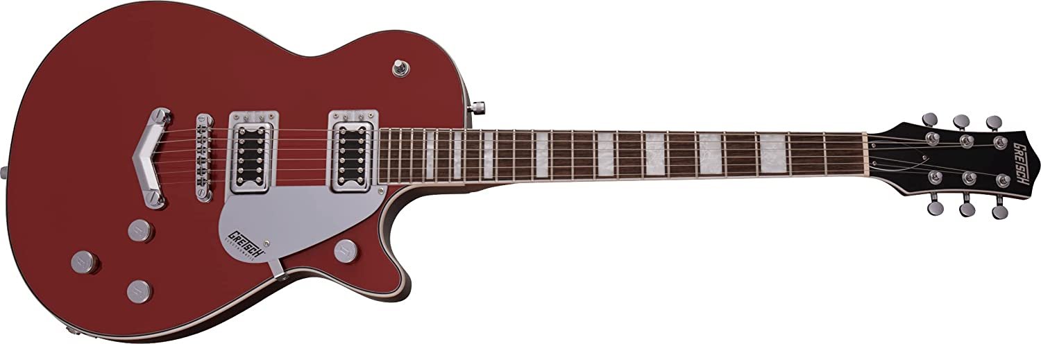 Gretsch G5220 Electromatic Jet BT Single-Cut Solid Body 6-String Electric Guitar with V-Stoptail, 12-Inch Laurel Fingerboard, and Set-Neck (Right-Handed, Firestick Red)