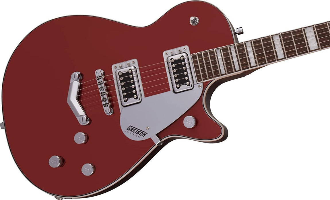 Gretsch G5220 Electromatic Jet BT Single-Cut Solid Body 6-String Electric Guitar with V-Stoptail, 12-Inch Laurel Fingerboard, and Set-Neck (Right-Handed, Firestick Red)