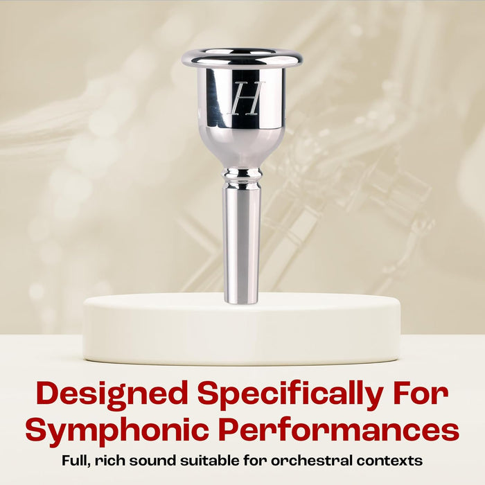 Denis Wick - Heritage Trombone Mouthpiece, Silver Plated, 6BS