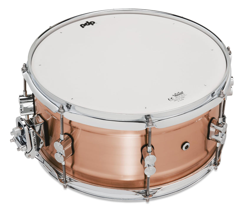 PDP By DW Concept Series 1.2mm Natural Satin Brushed Copper 6.5x14 Snare Drum (PDSN6514NBCC)