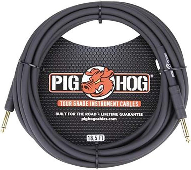 Pig Hog 18.5ft 1/4" - 1/4" Right Angle 8mm Instrument Cable (PH186R)