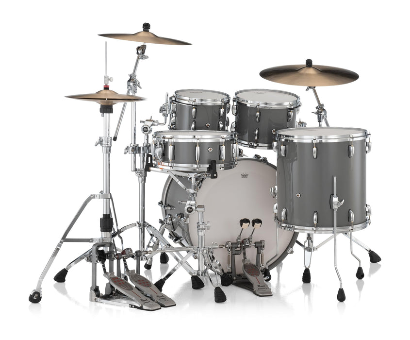 Pearl Masters Maple Pure 4 Piece Shell Pack, Putty Grey - Cymbals and Hardware Not Included (MP4P924XSPL/C859)