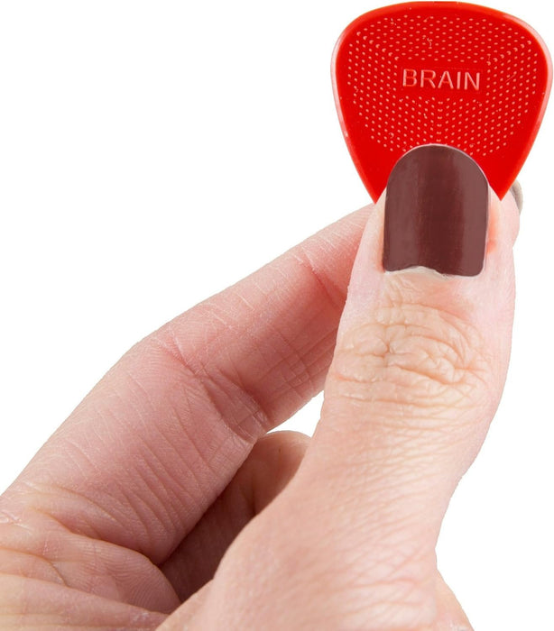 D'Andrea Snarling Dog Brain Nylon Guitar Picks 72 Pack Refill (Red, 0.73mm)