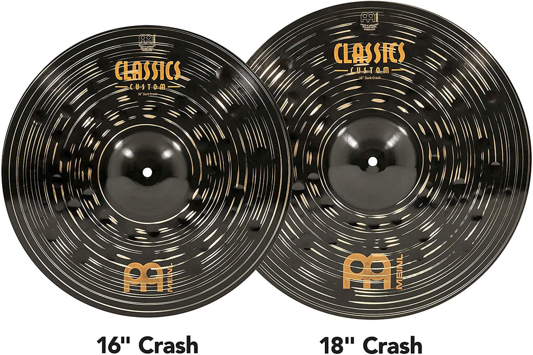 Meinl 18" China Cymbal - Classics Custom Dark - Made in Germany, 2-YEAR WARRANTY (CC18DACH)