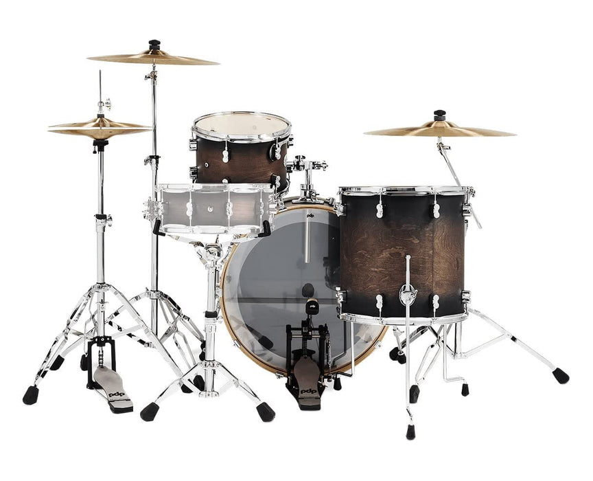 PDP Concept Maple 3-Piece Rock Shell Pack - Charcoal Burst (PDCM24RKSCB)