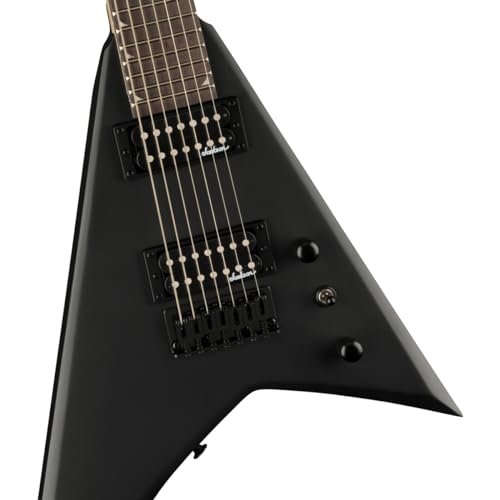 Jackson Rhoads 7-String Electric Guitar - Satin Black (JS22 HT)