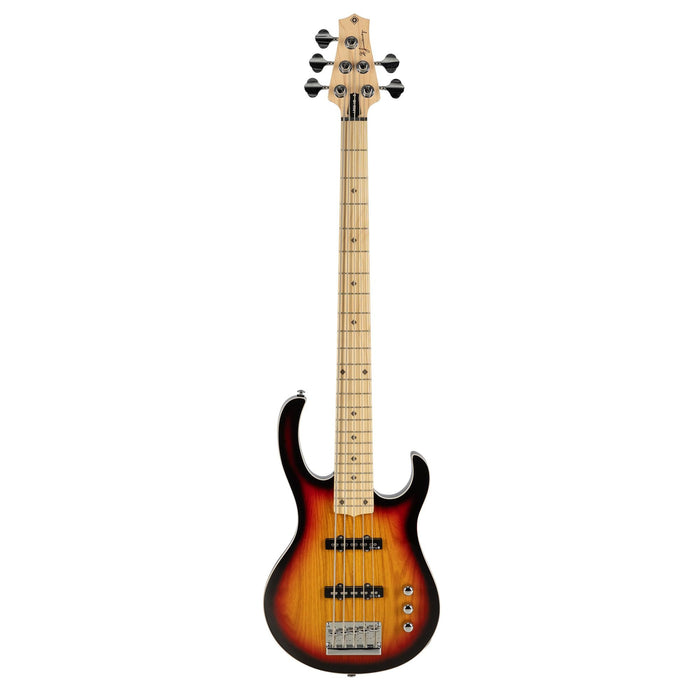 H. Jimenez 5-String Bass Guitar w/Deluxe Padded Gig Bag - Glossy Vintage Burst (LBS5-VB)