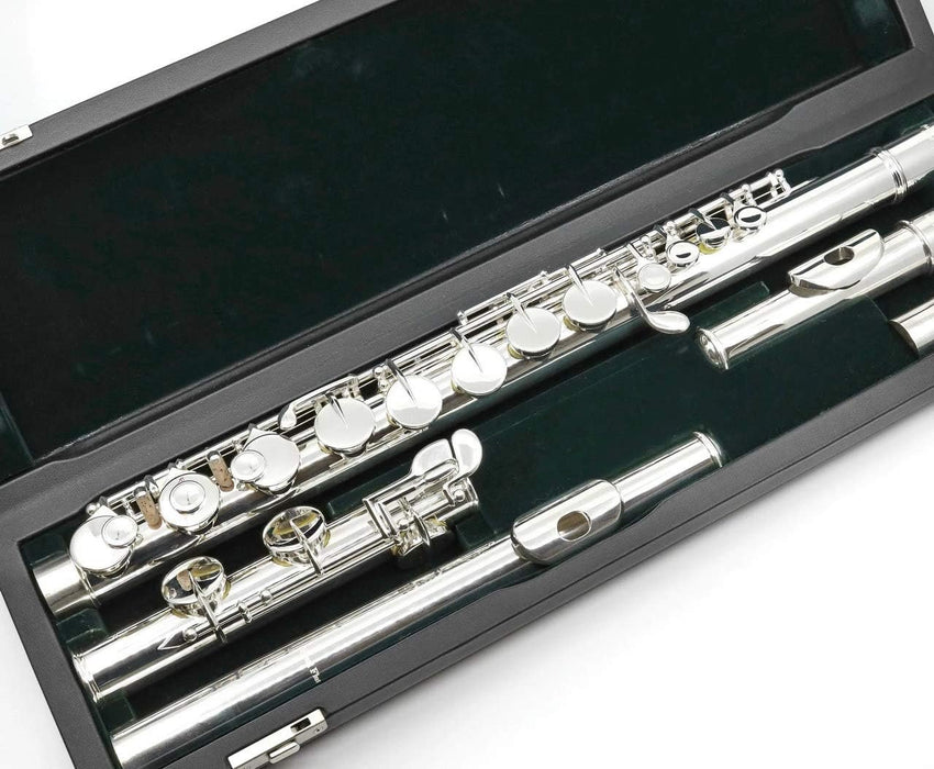 Pearl Alto Silver Flute w/Case and Cover w/Curved and Straight Head Joint (PFA207SU)