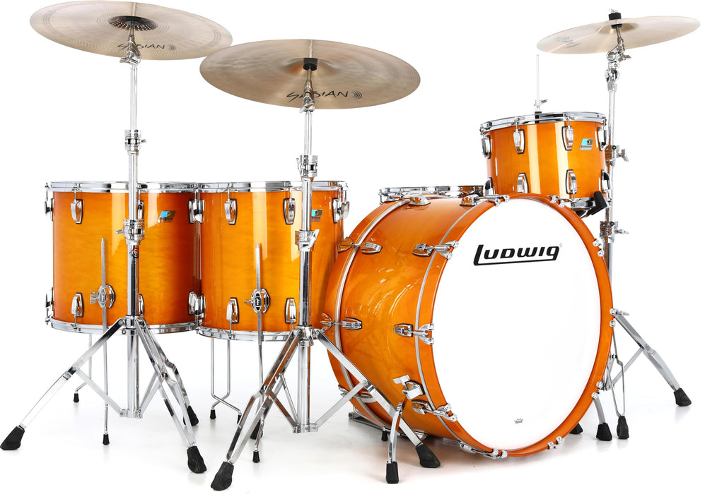 Ludwig Legacy Maple Zep 4-piece Shell Pack - Golden Slumbers, Sweetwater Exclusive