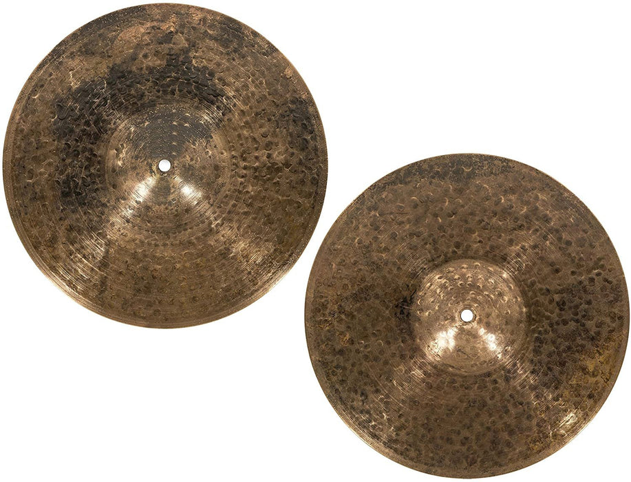 Meinl Cymbals Byzance 14" Dual Hihats, Pair — MADE IN TURKEY — Hand Hammered B20 Bronze, 2-YEAR WARRANTY, B14DUH