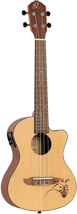 Ortega Guitars 6 String Bonfire Series Guitarlele, Right-Handed, Acoustic, (RGL5)