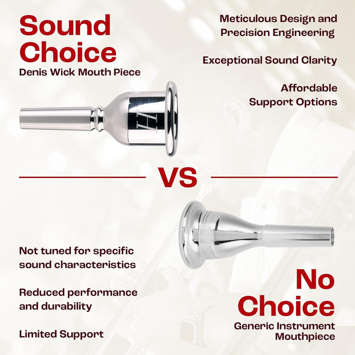 Denis Wick - Heritage Trombone Mouthpiece, Silver Plated, 5ABL