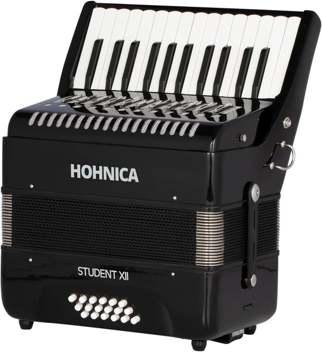 Hohner 44-Key Student XII Piano Accordion - Black (STUXII)