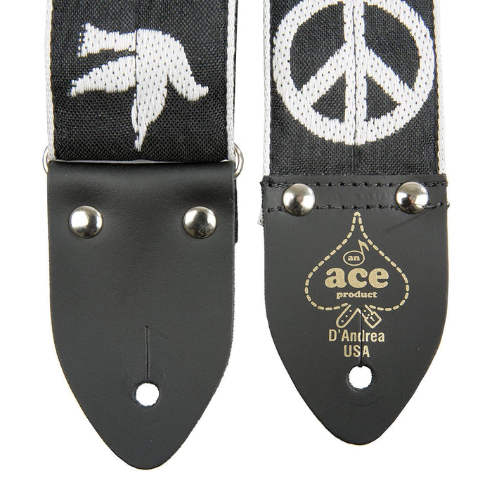 D'Andrea Ace Vintage Reissue Guitar Strap - Rooftop - Replica of Guitar Strap used on John Lennon's Epiphone Casino at the "Rooftop" Concert in 1969