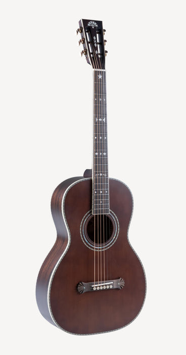 Washburn R310K Victorian Parlor Acoustic Guitar w/Gigbag, Antique Brown