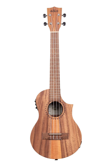 Teak Tri-Top Tenor Ukulele w/ Cutaway & EQ (KA-TK-T-CE)